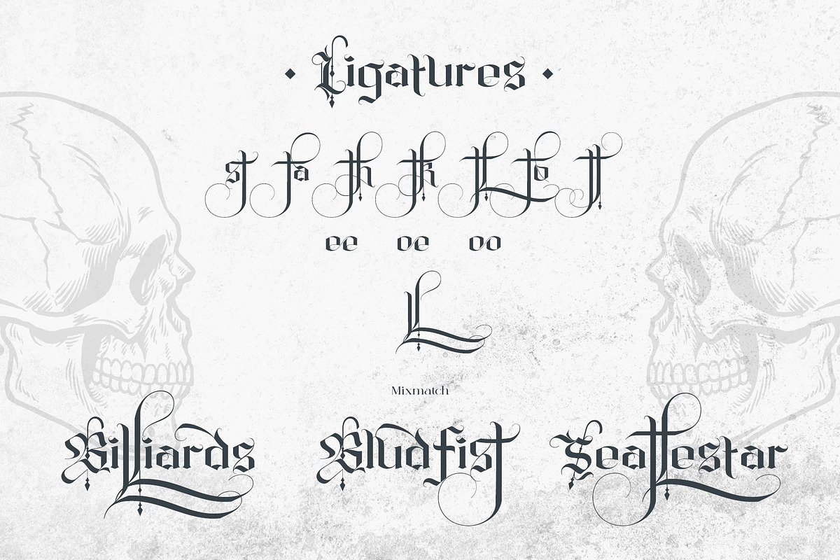 Ghelisyah Typeface, a Blackletter Font by alit design (Photo 7 of 15)
