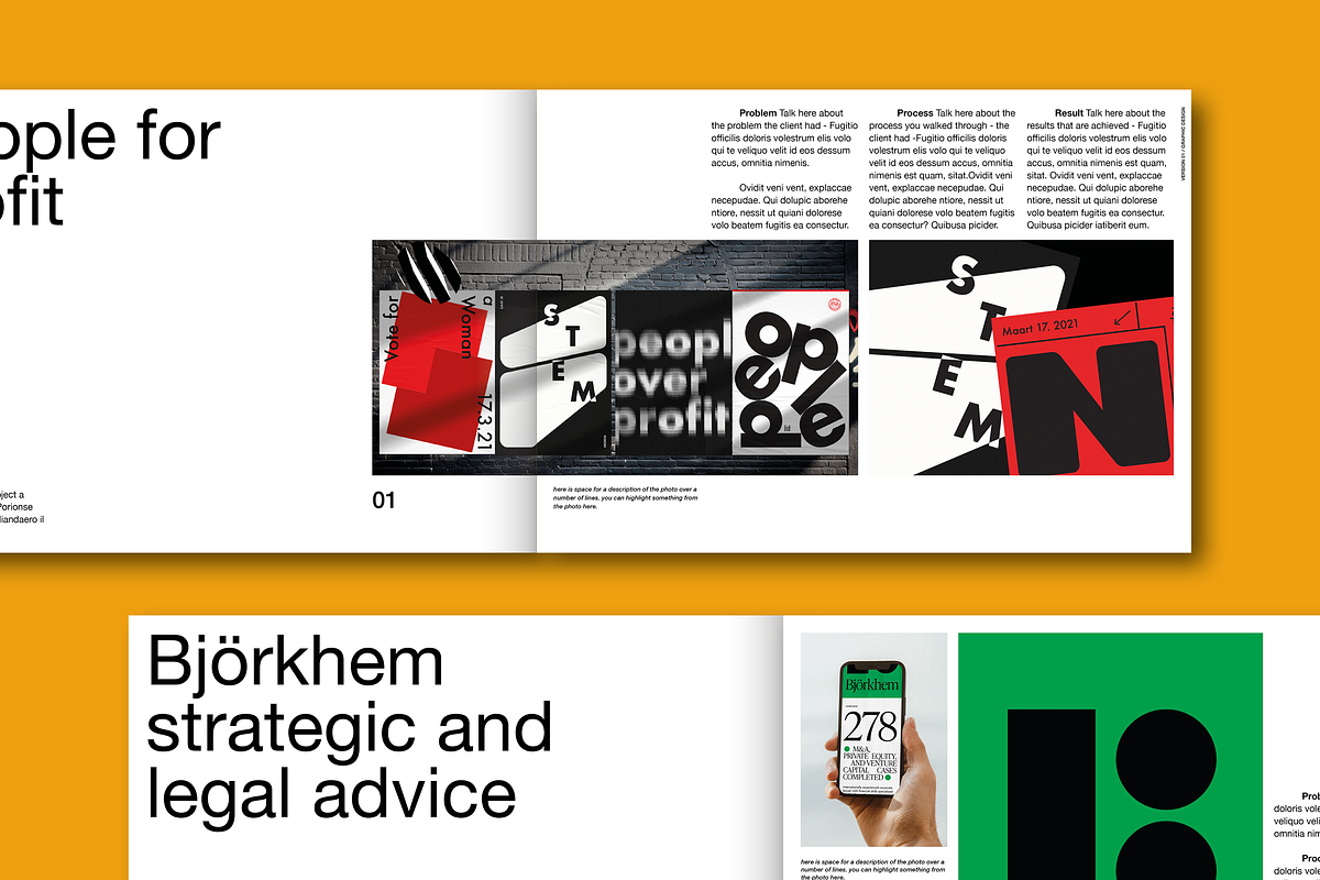 Modern Portfolio Template, a Presentation Template by Typefool's Shop (Photo 7 of 11)
