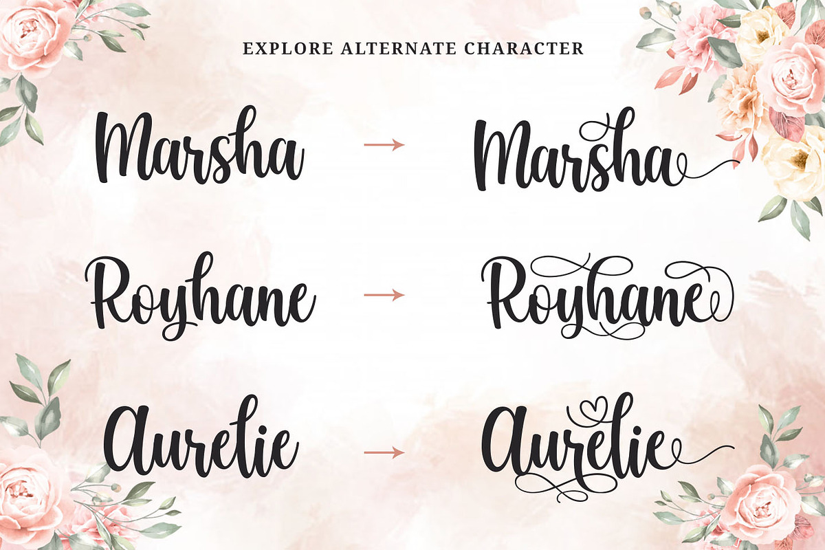 Wonderful September - Beauty Script, a Script Font by Kotak Kuning Studio (Photo 6 of 10)