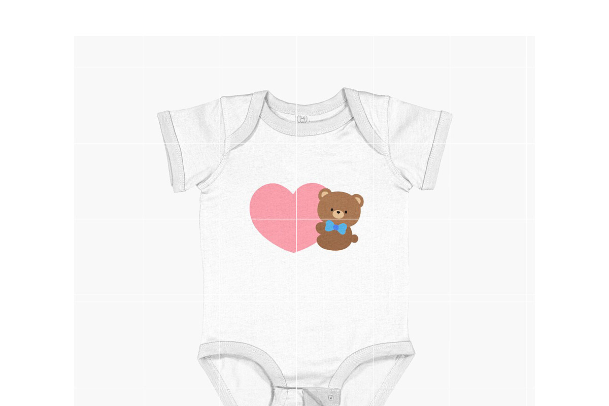 Cute Bear with Heart SVG, an Illustration by TheHitShop (Photo 5 of 10)
