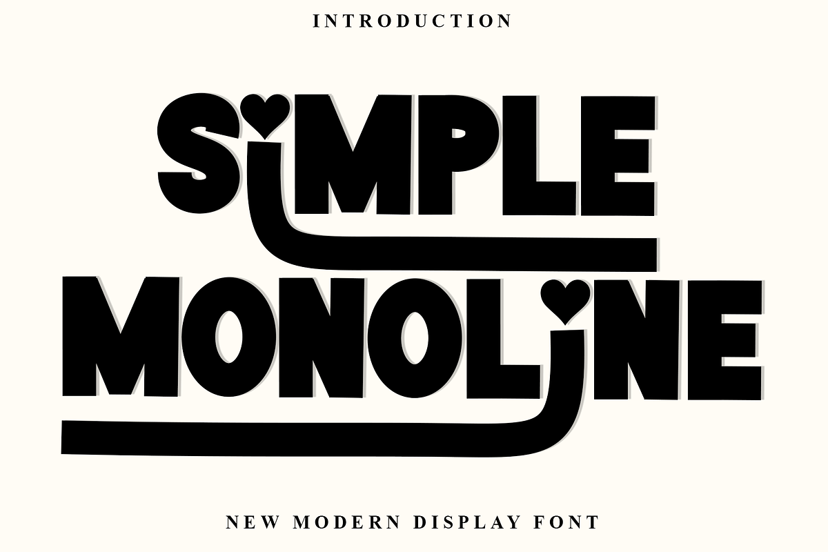 Simple Monoline, a Script Font by FreshTypeINK (Photo 1 of 8)