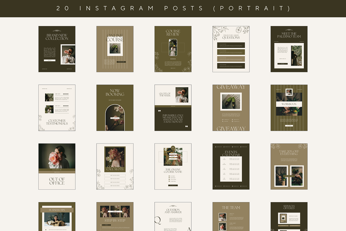 Modern Instagram Stories Posts Canva, a Social Media Template by Branding Babe Co. (Photo 3 of 7)