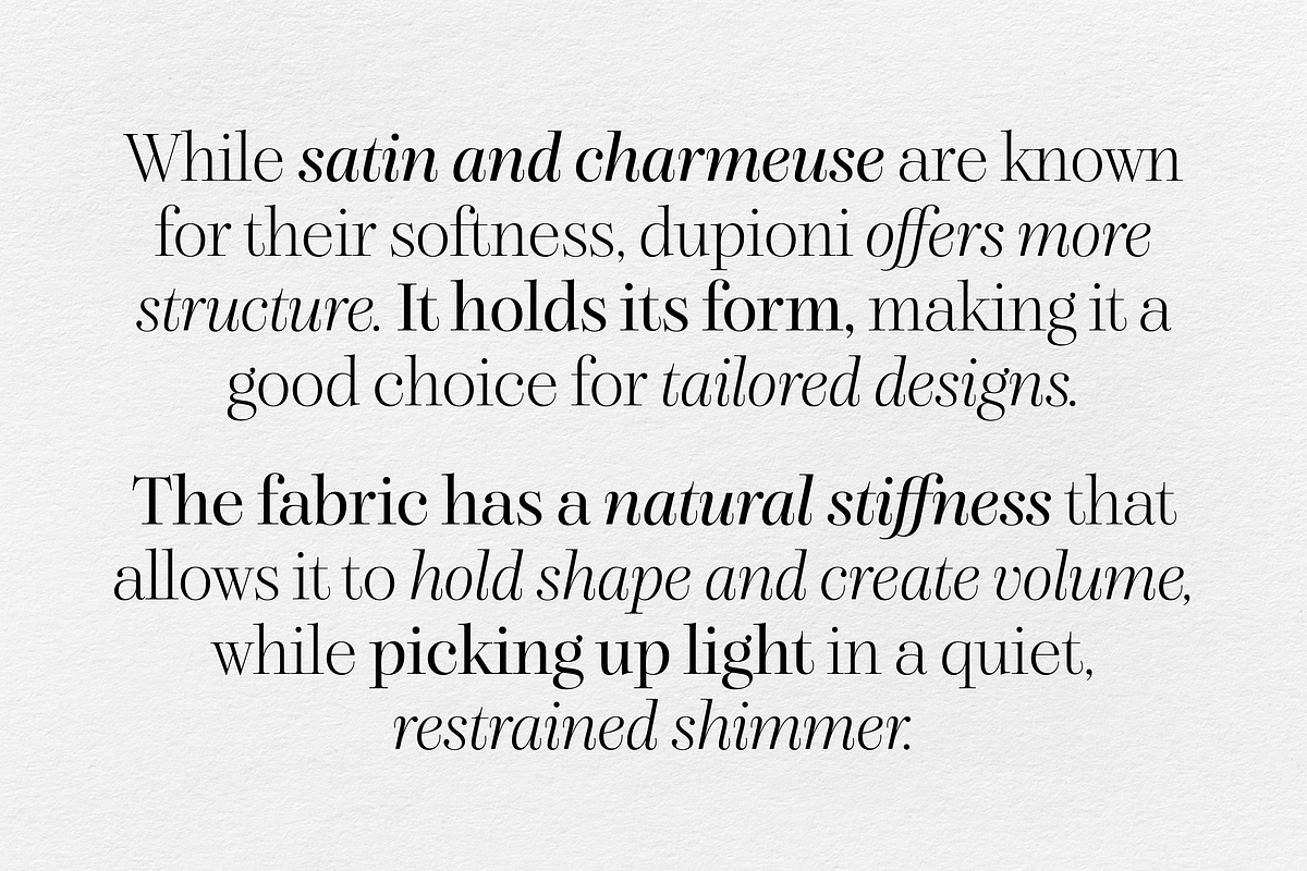 Dupioni - 6 font family, a Serif Font by Silktype (Photo 6 of 21)
