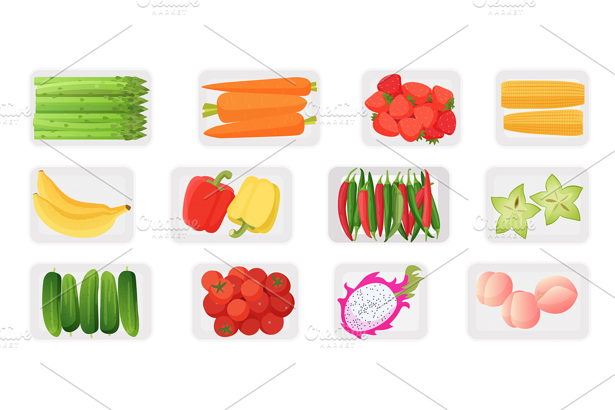 Traditional food & dishes fresh, a Food Illustration by Lemberg Vector