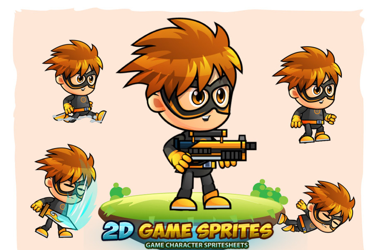 SuperBam 2D Game Sprites, an Illustration by DionArtworks (Photo 1 of 3)