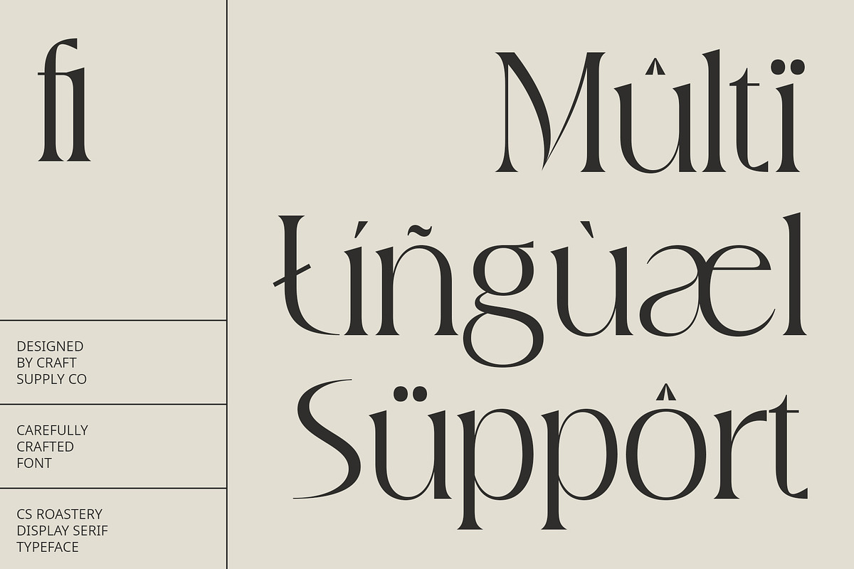 CS Roastery – Elegant Font, a Serif Font by Craft Supply Co. (Photo 3 of 8)