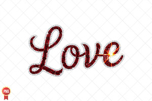 Diamond Glitter Valentine Png Love, an Illustration by SinaCreation