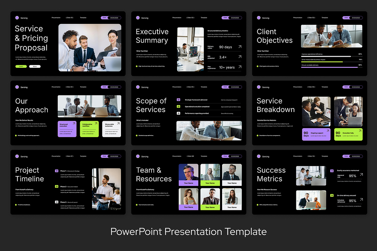 Service & Pricing Proposal, a Presentation Template by Sixtemp (Photo 2 of 3)