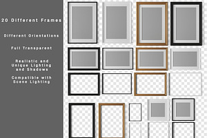 WAll Frame Mockup Bundle V4