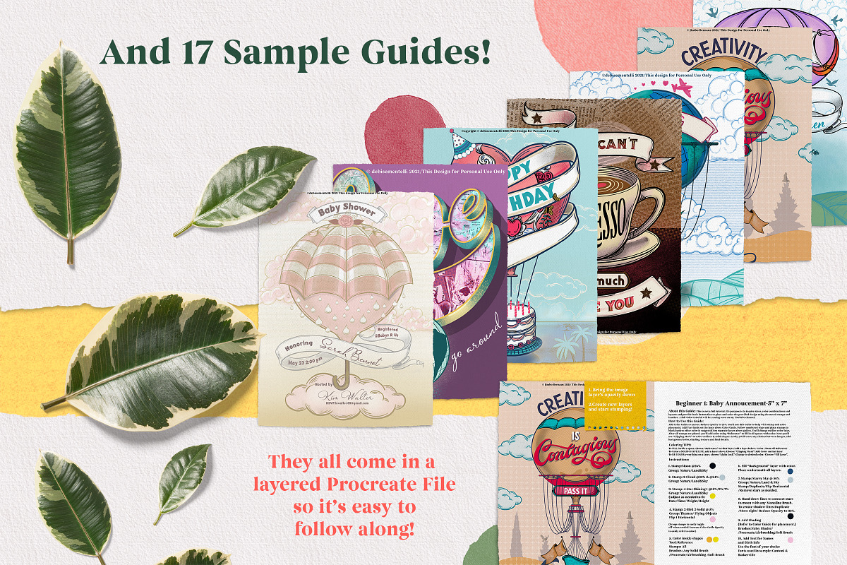 Procreate Print Toolkit 1 w/Vectors, a Brush Add-On by Debi Sementelli (Photo 12 of 15)