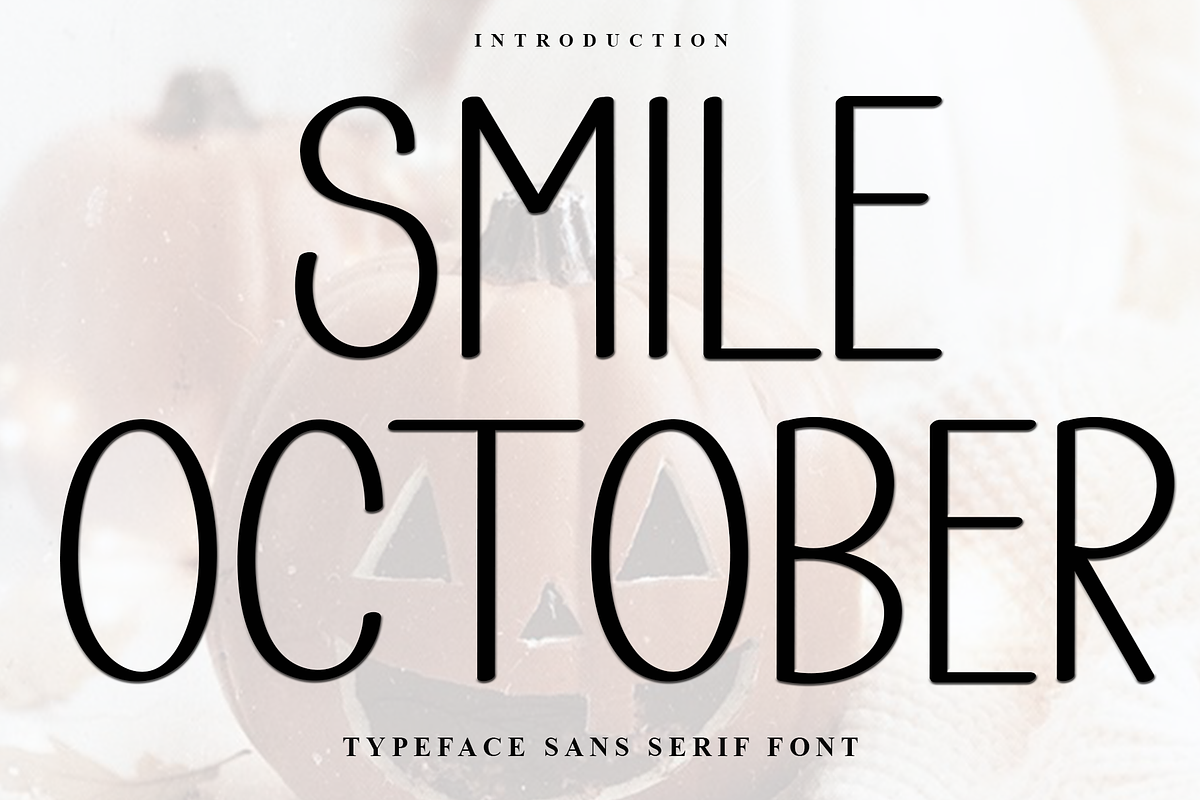 Smile October, a Sans Serif Font by FreshTypeINK (Photo 1 of 7)