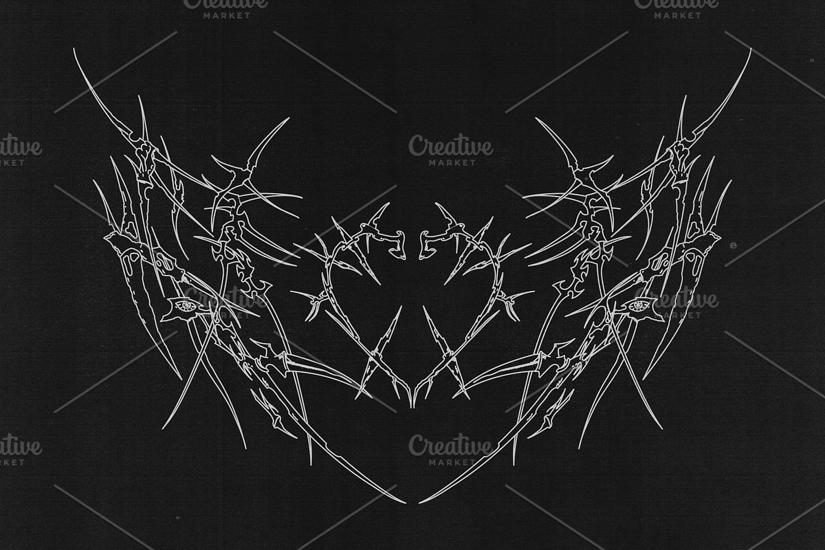 CYBER SIGILISM + NEO TRIBAL GRAPHIC, an Object Graphic by BonkiStudio (Photo 17 of 20)