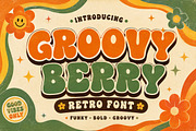 roovy Berry – Retro Bubble Font, a Sans Serif Font by Limited.studio (Thumbnail 1 of 4)