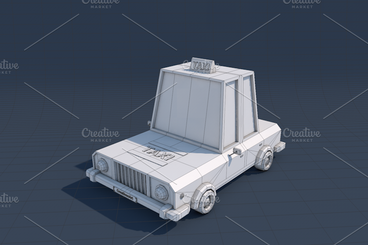 Ultimate Low Poly City Cars Pack, a Cars & Vehicle 3D Model by CreativeeArt (Photo 42 of 54)