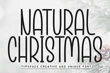 Natural Christmas | Script Font