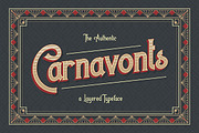 Carnavonts, a Sans Serif Font by Heroglyphs Studio (Thumbnail 1 of 7)