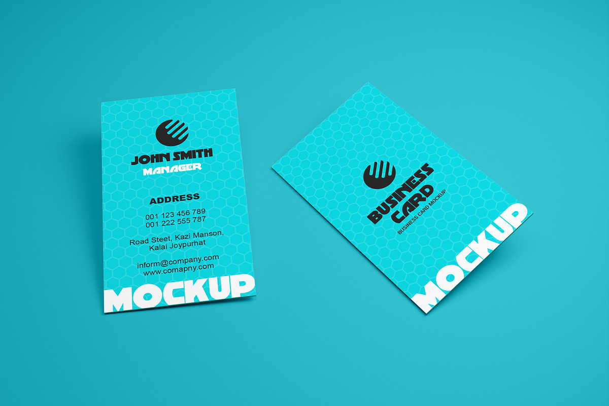Vertical Business Card Mockups, a Product Mockup by alimran24 (Photo 8 of 12)