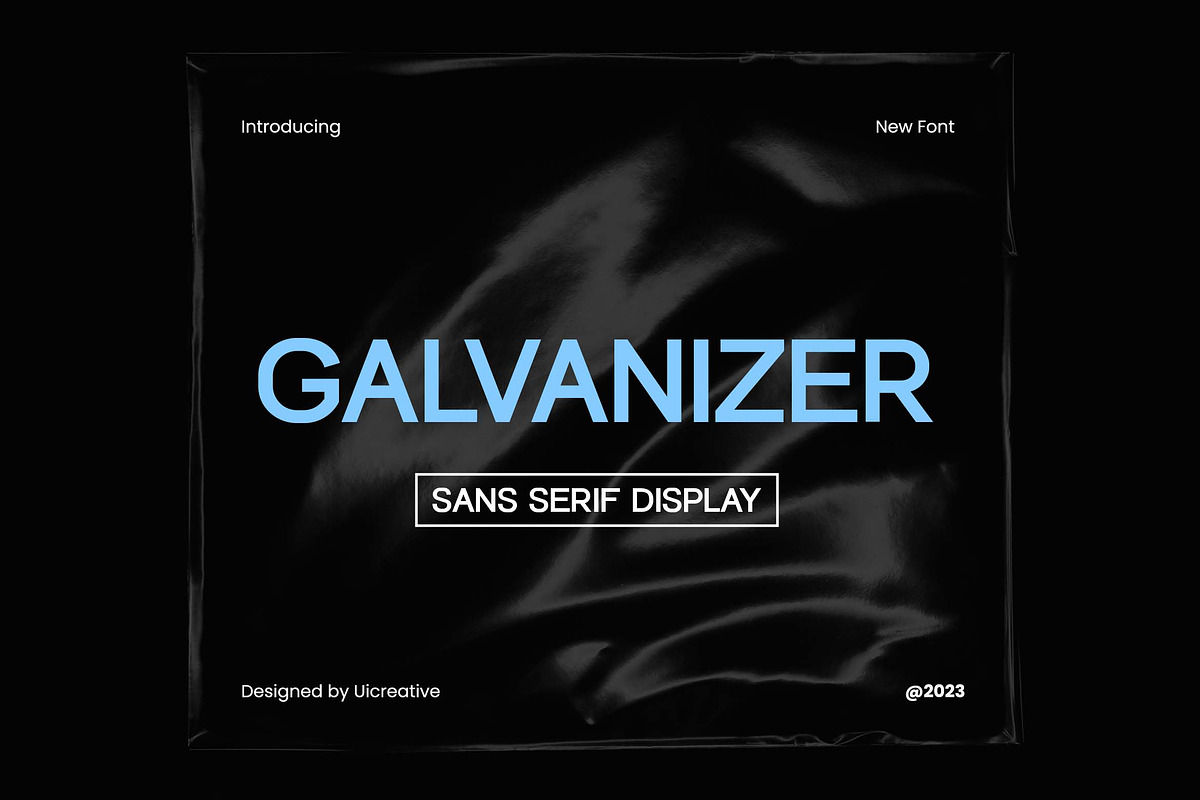 Galvanizer Sans Serif Display Family, a Sans Serif Font by UICreative (Photo 1 of 13)