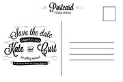 Vintage Wedding Invitation Postcard, an Invitation Template by Graphic Boutique (Thumbnail 3 of 3)