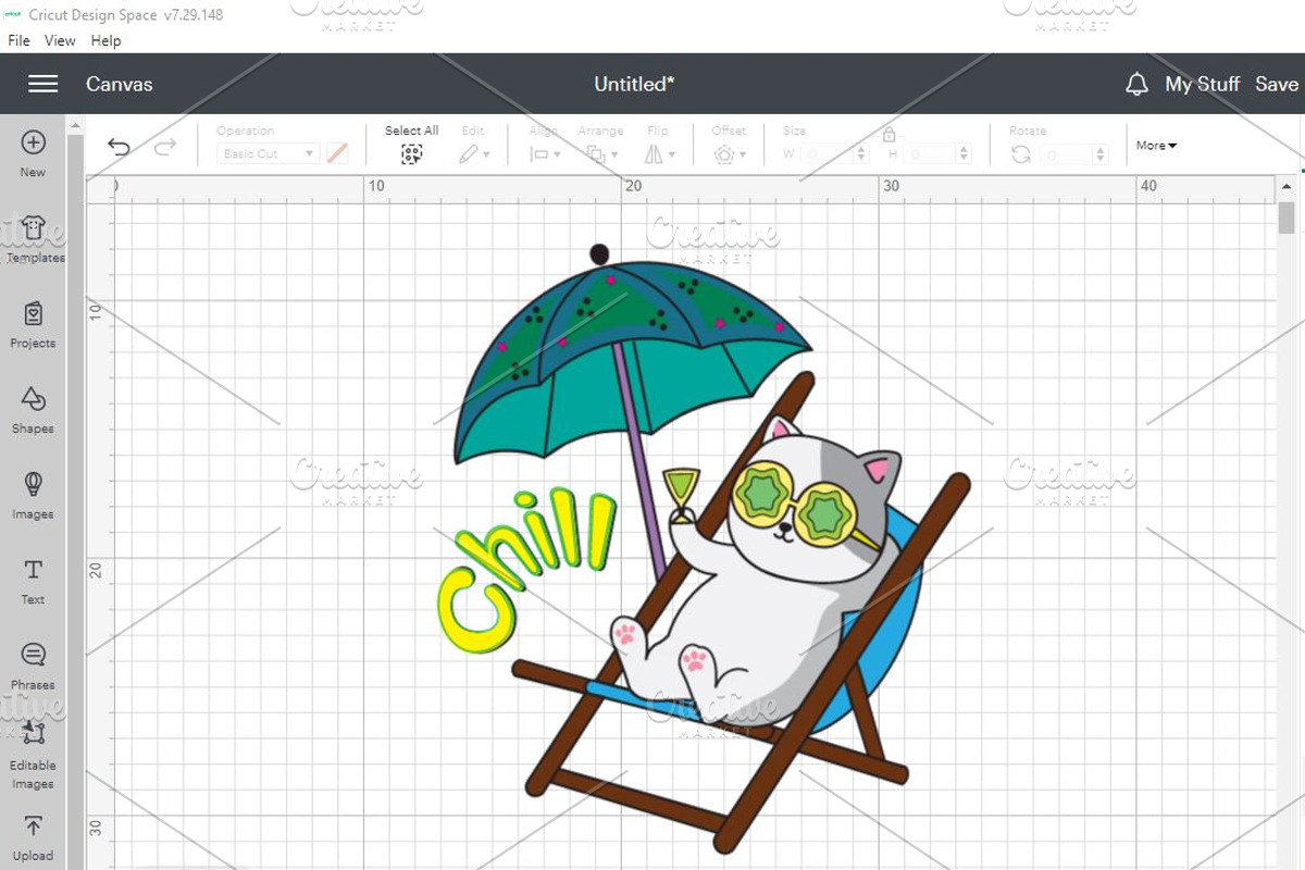 Kawaii Summer cats Beach party SVG, an Animal Illustration by ARTify Illustrations (Photo 9 of 11)