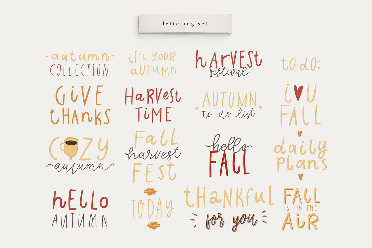 Autumn cozy collection: card creator, a Decorative Illustration by Cute Atelier (Photo 6 of 12)