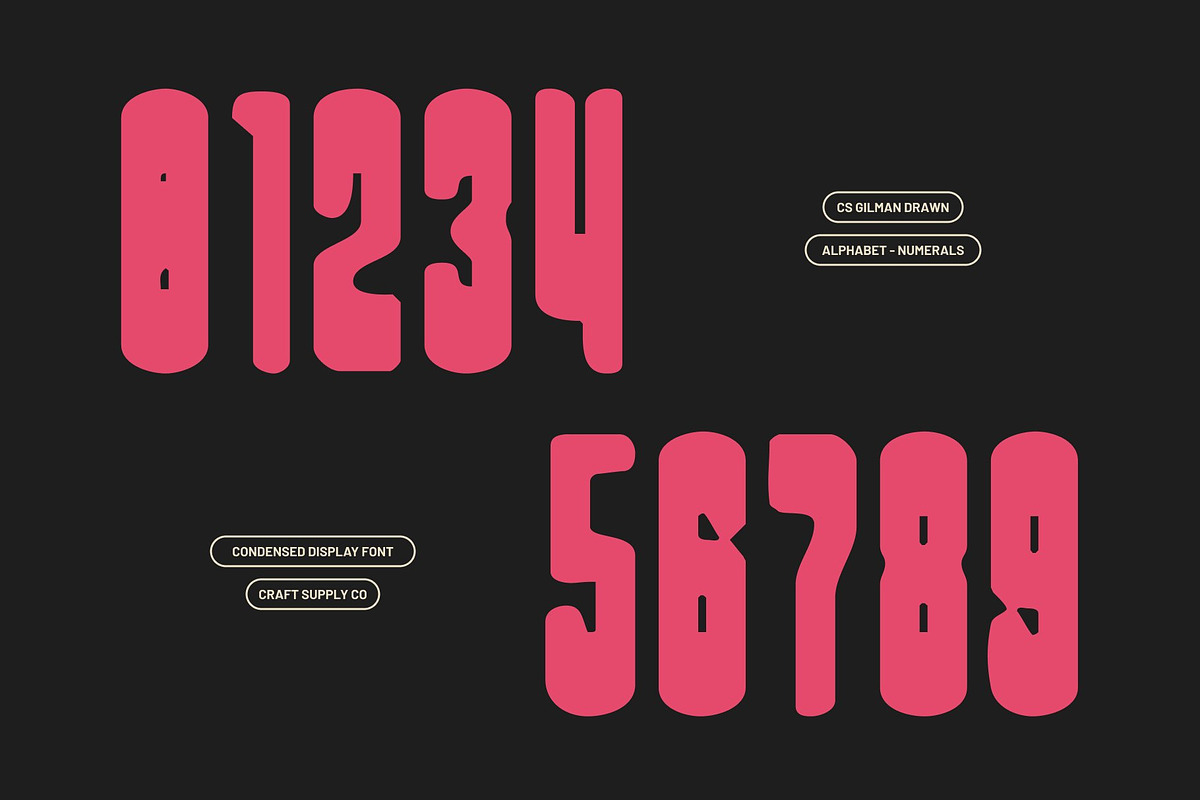 CS Gilman Drawn, a Sans Serif Font by Craft Supply Co. (Photo 3 of 8)