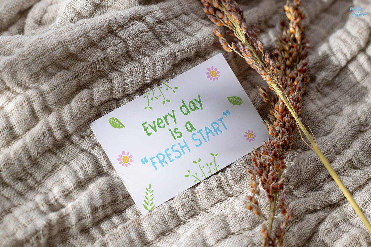 Fresh | Handwritten font, a Handwritten Font by LivelyAutumn11.11 (Photo 5 of 5)