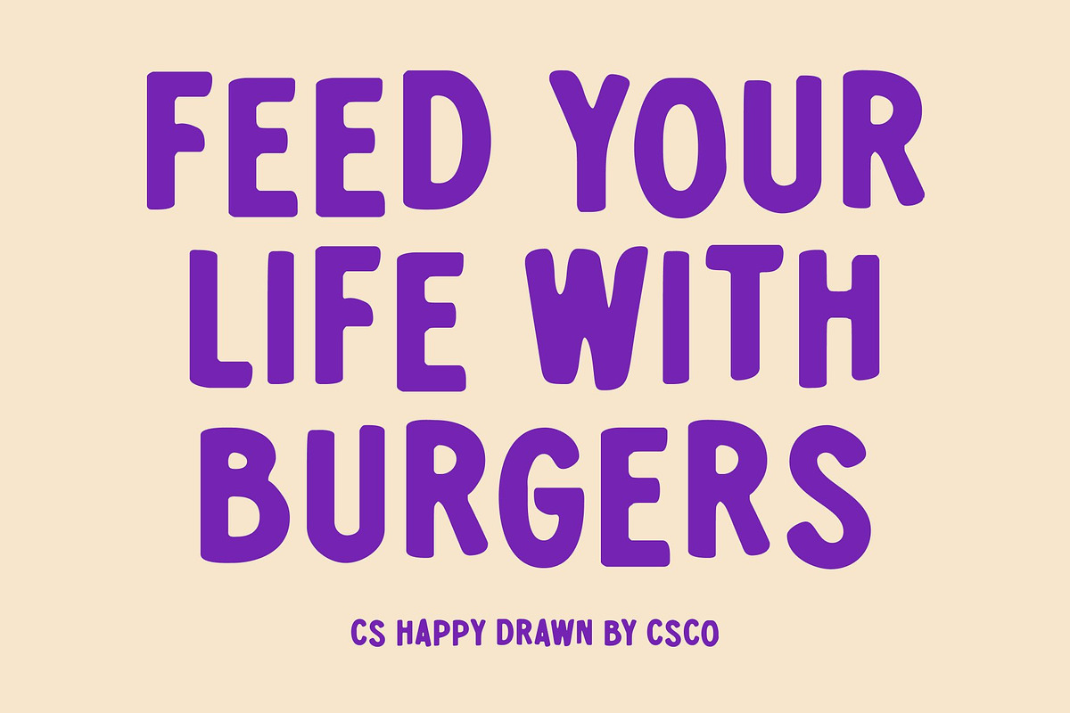 CS Happy Drawn, a Sans Serif Font by Craft Supply Co. (Photo 2 of 8)