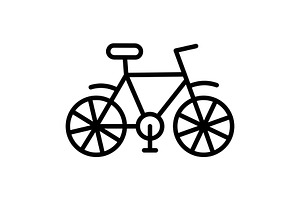 Bike Line Icon, an Icon by Pexelpy