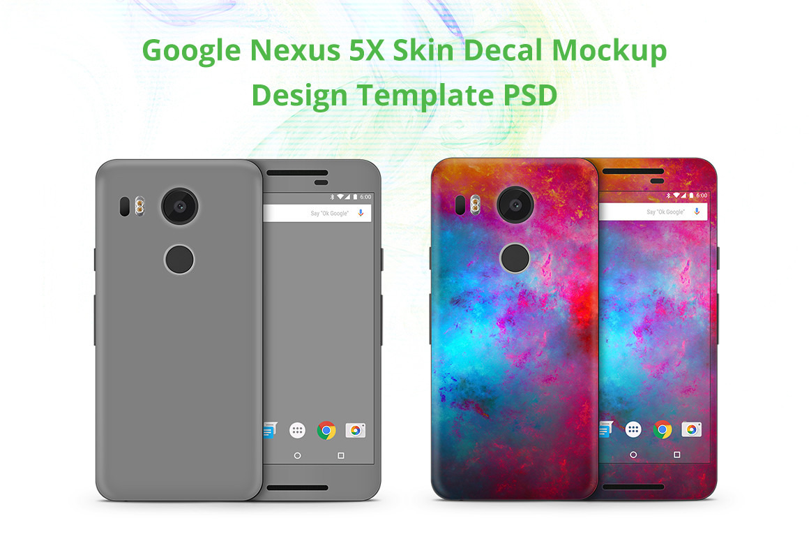 Google Nexus 5X Skin MockUp by Vecras  Creative Market