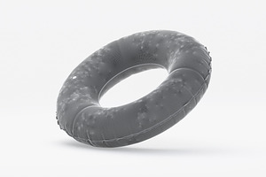 Swim Ring White 3D Model