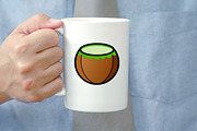 Cartoon Coconut Vector Clipart Set, a Food Illustration by newminddesign (Thumbnail 8 of 8)
