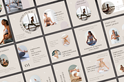 Yoga Minimal Instagram Canva, a Social Media Template by VeliusCreativeStudio (Thumbnail 2 of 9)