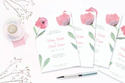 Floral Watercolor Wedding Invitation, an Invitation Template by Love Design (Thumbnail 6 of 7)