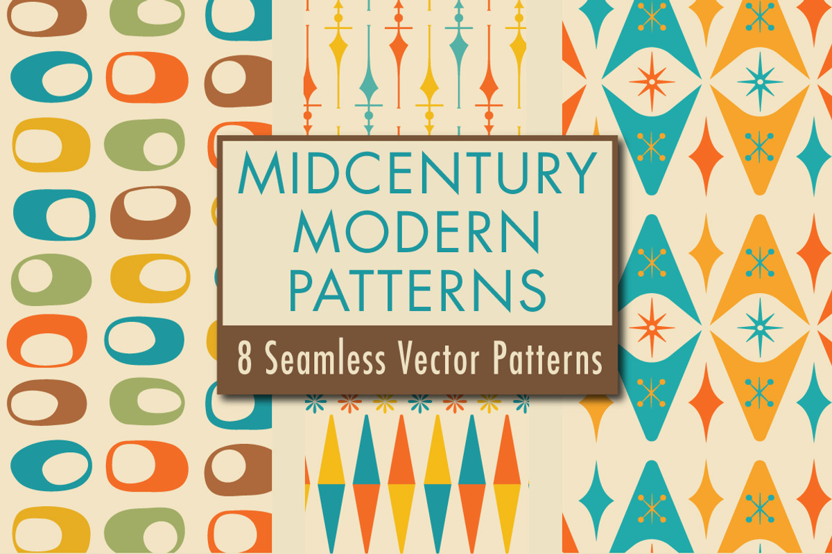 Midcentury Modern Retro Design Kit, a Pattern Graphic by Pacific Modern Art (Photo 58 of 89)