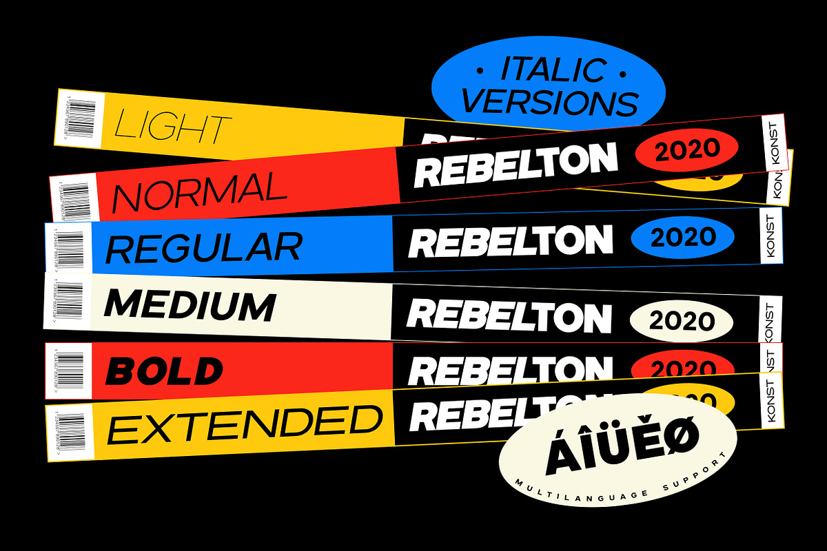 REBELTON - Modern Sans Serif Family, a Sans Serif Font by Konstantine Studio (Photo 8 of 12)