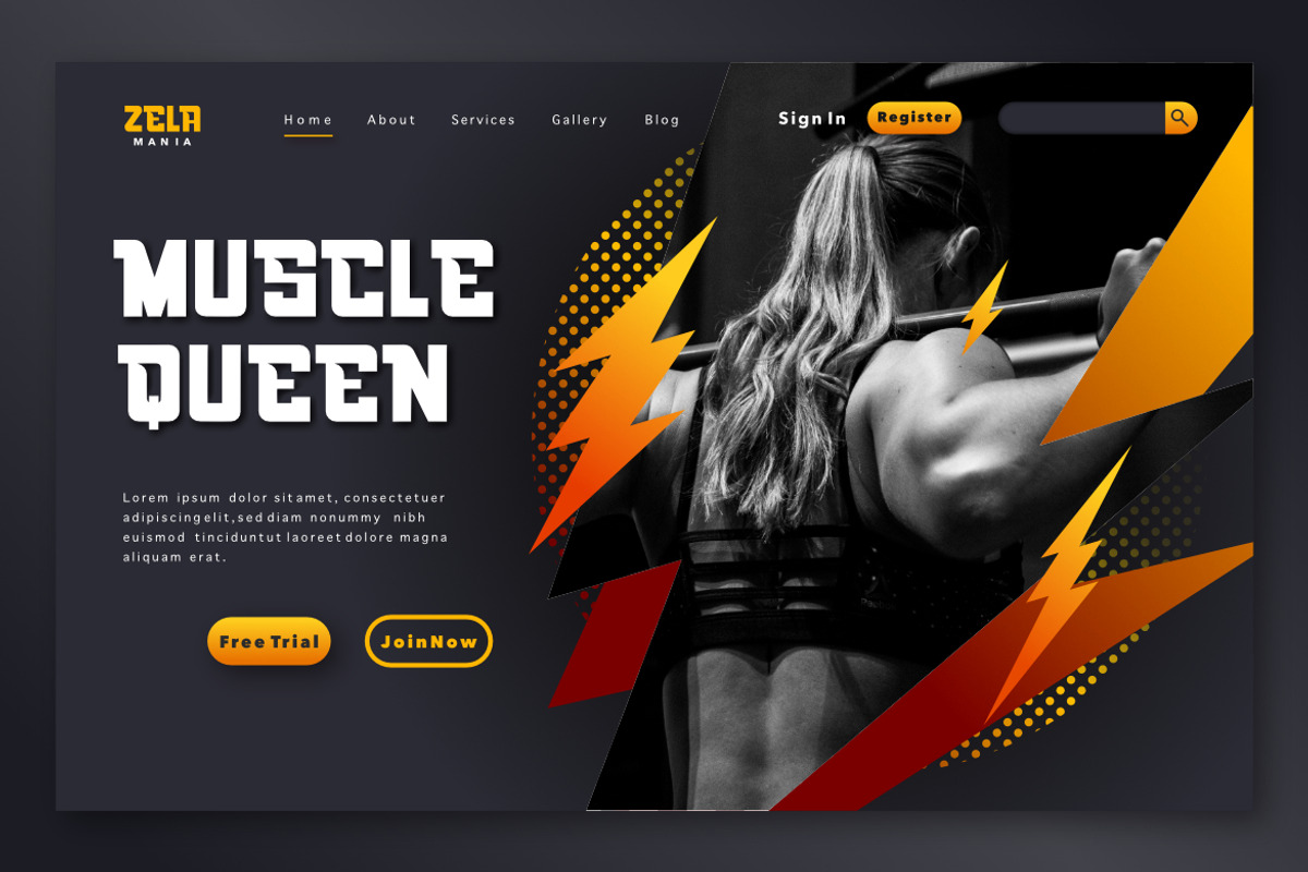 Mozze Sport - Strength Display Font, a Font by Bayuktx (Photo 2 of 8)