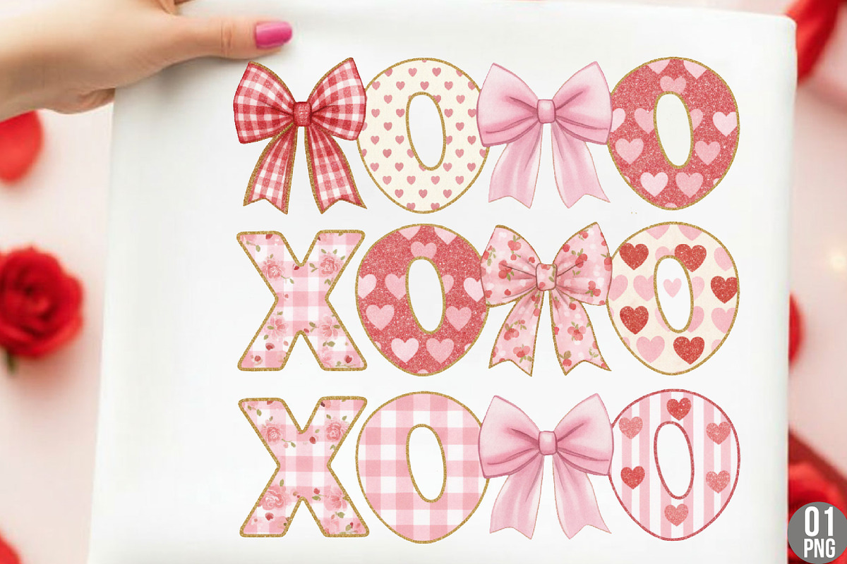 Xoxo Coquette Bow Valentine Brushstr, an Illustration by Designking (Photo 1 of 6)