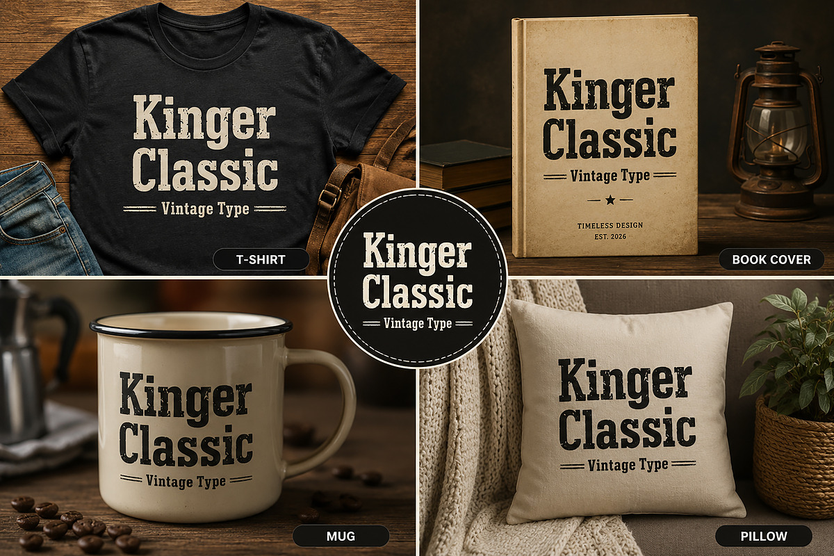Kinger Classic, a Slab Serif Font by Wow Magic (Photo 2 of 5)