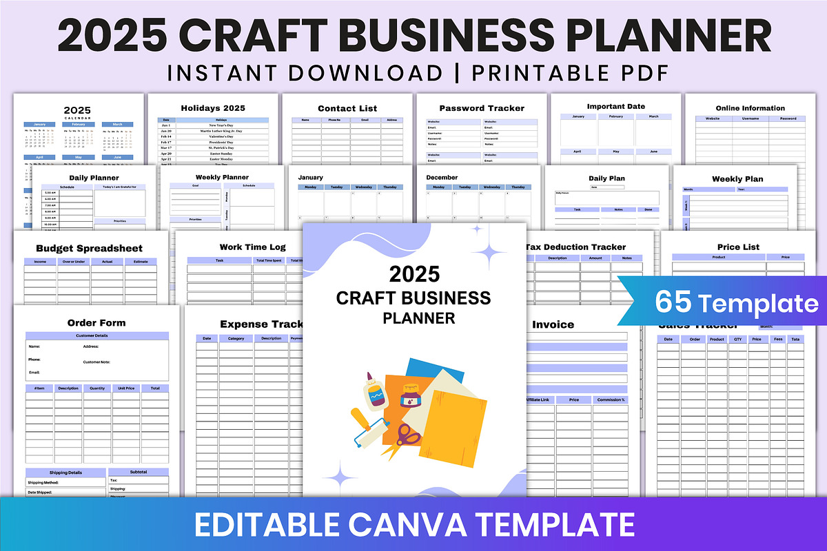 Mega All-In-One 2025 KDP Interior, a Stationery Template by Shumaya (Photo 5 of 6)