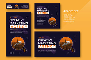 Web Banner Set for SEO Campaigns, an UI Kit Template by MightyDesign