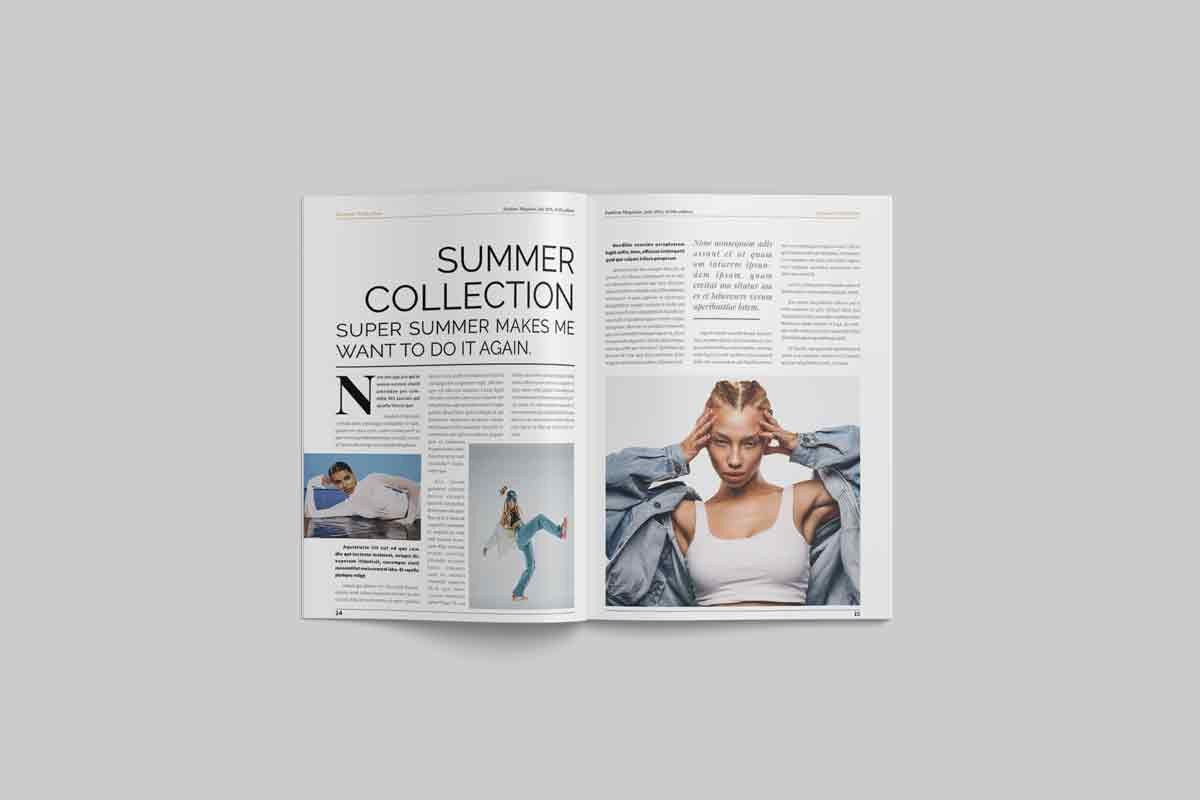 Modern Fashion Magazine Layout, a Magazine Template by Swayang (Photo 12 of 23)