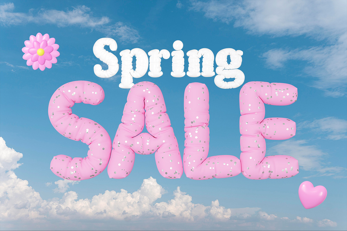 Hello Spring - 3D Lettering Set, a Graphic by LarysaZabrotskaya (Photo 3 of 16)