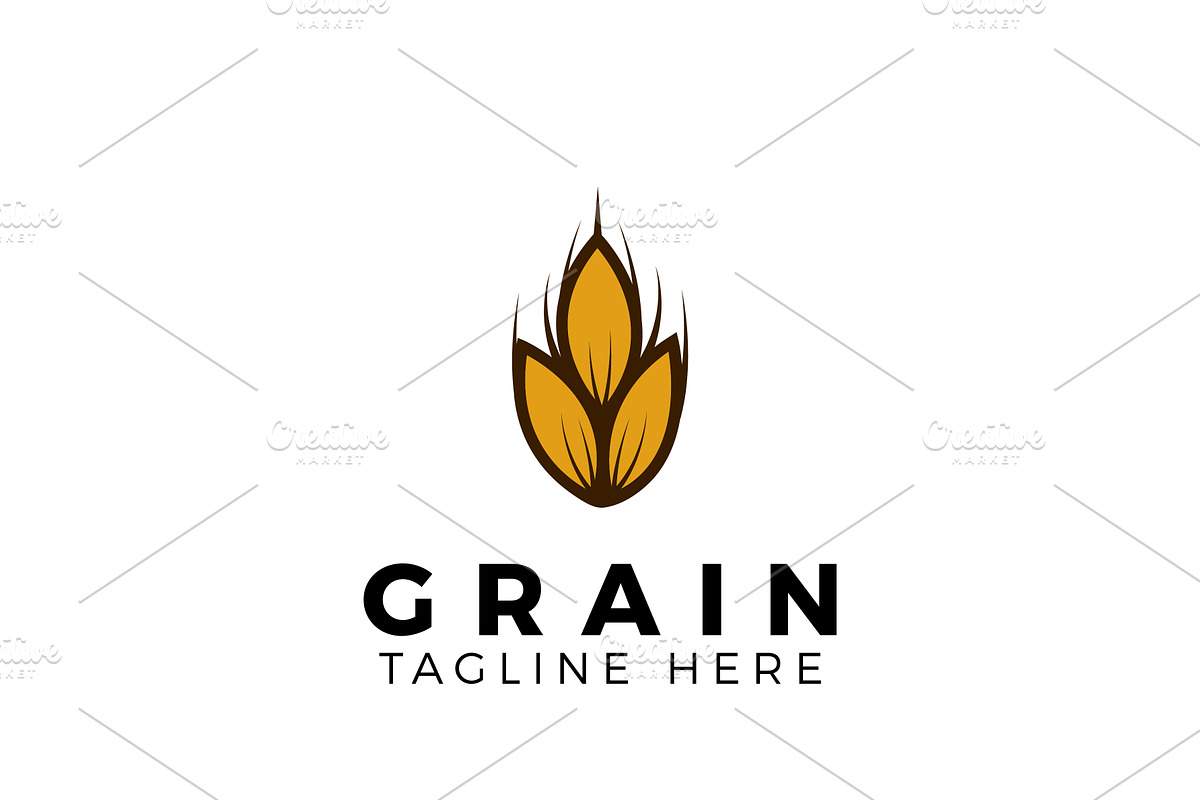 Wheat Grain Logo Design