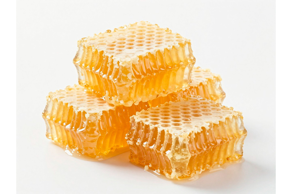 Golden Honeycomb Pieces Honey, a Background Graphic by IrySha (Photo 7 of 7)
