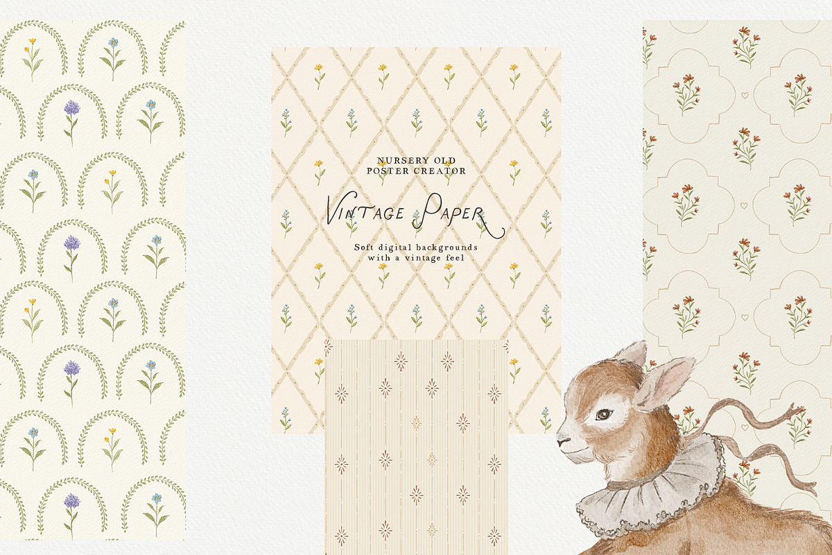 The Gentle Storybook Vintage Prints, a Background Graphic by Muse Artist (Photo 12 of 26)