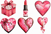 Watercolor Valentines Day Clipart, an Illustration by Libby Wishes (Thumbnail 7 of 7)