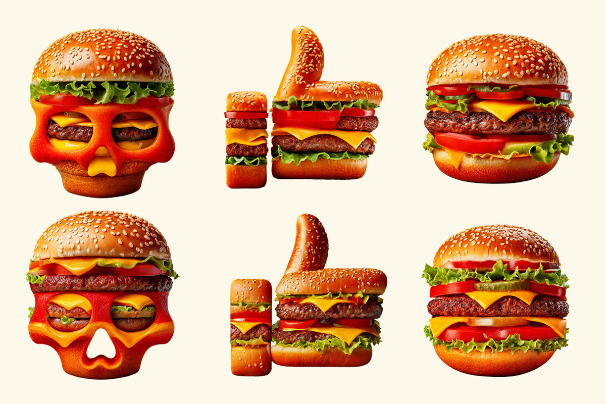 Burger Font, a Sans Serif Font by Handmadefont (Photo 7 of 11)