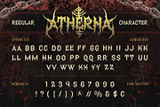 Atherna, a Blackletter Font by Burntilldead (Thumbnail 2 of 11)