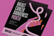 Breast Cancer Awareness Month Flyer, a Flyer Template by graphicook (Thumbnail 2 of 3)